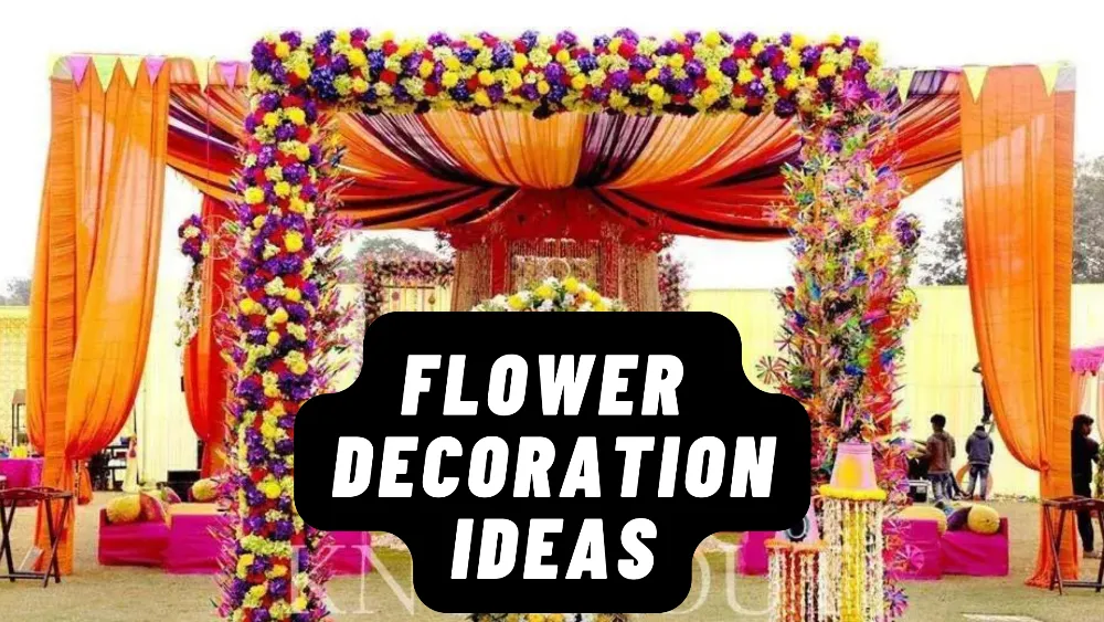 Flower Decoration For The Wedding At Home